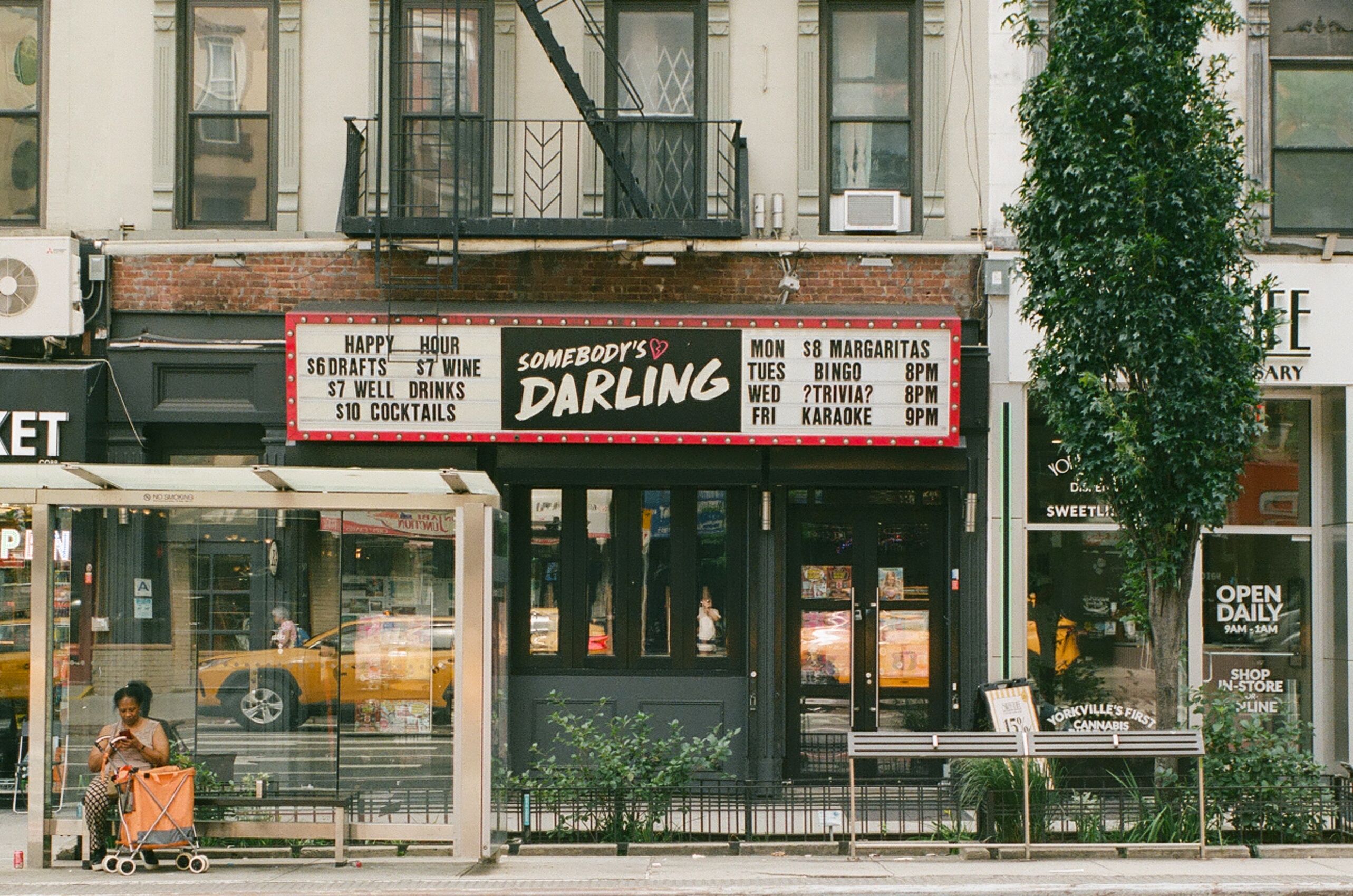 Somebody's Darling and neighboring storefronts
